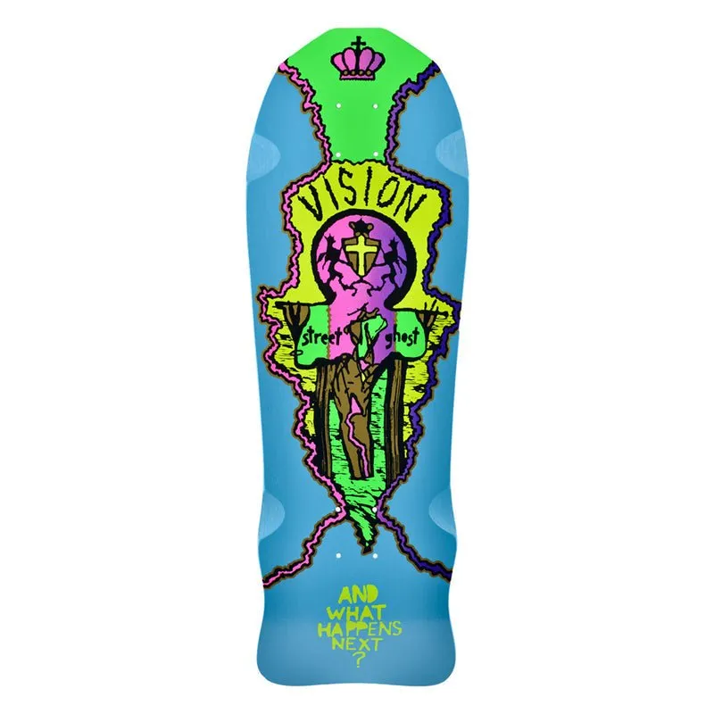 Vision 9.75" x 29.75"  Street Old Ghost Turquoise Dip Skateboard  Deck