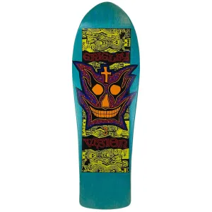 Vision 9.75" x 31" Grigley 3 (TURQUOISE STAIN) Skateboard Deck