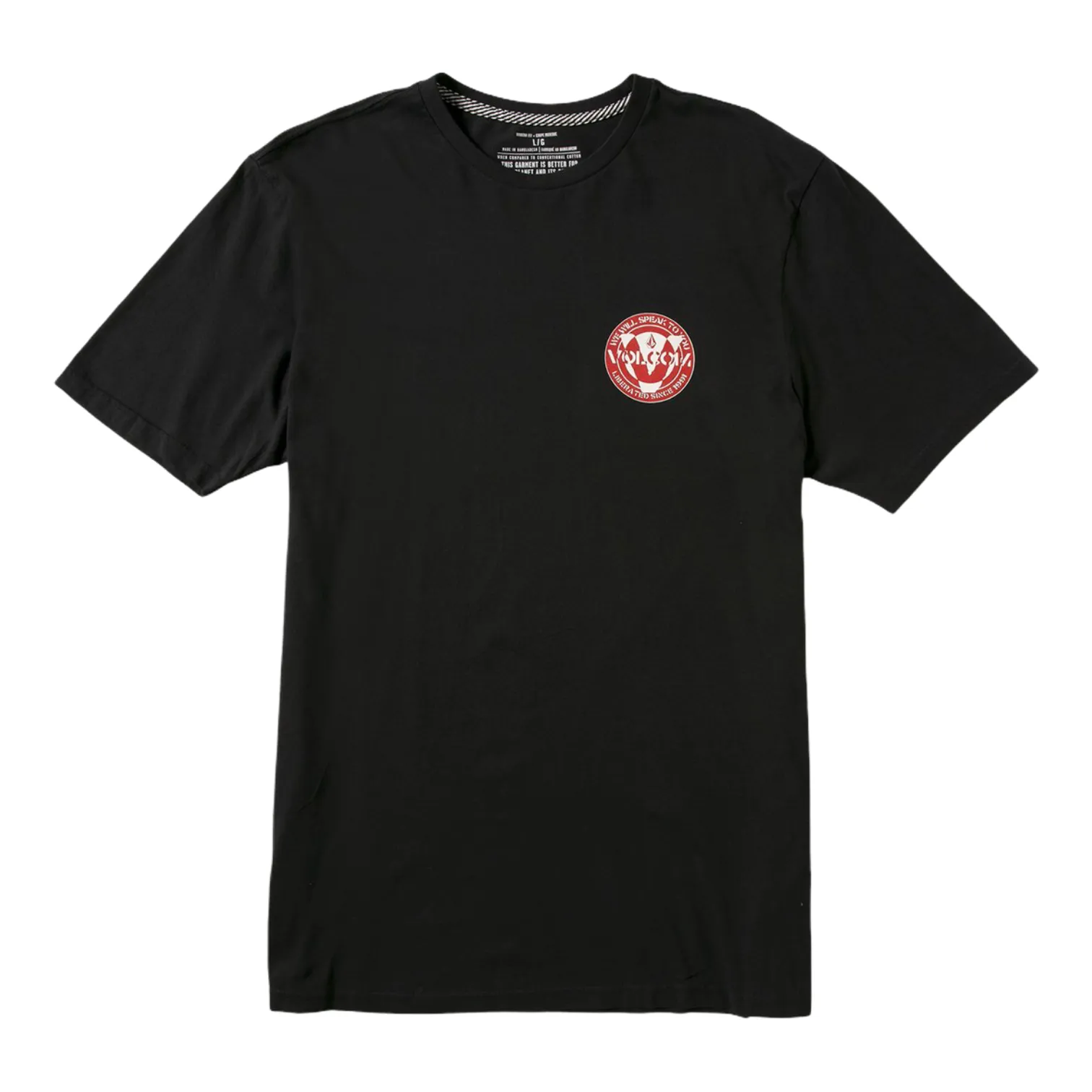 VOLCOM ROADIE SHORT SLEEVE T SHIRT- BLACK