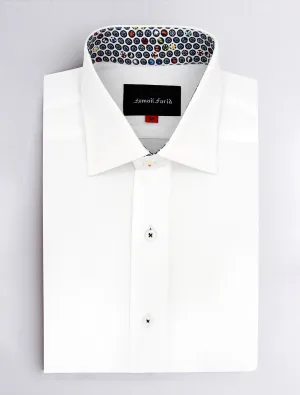 White Shirt with multicolored details