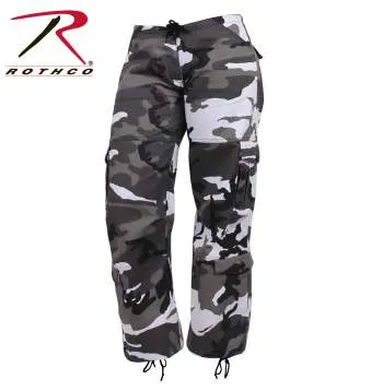 Women's Camo Vintage Style Paratrooper Fatigue Pants