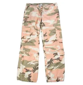 Women's Camo Vintage Style Paratrooper Fatigue Pants