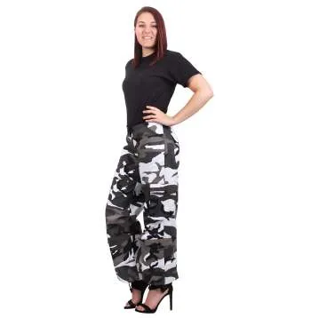 Women's Camo Vintage Style Paratrooper Fatigue Pants