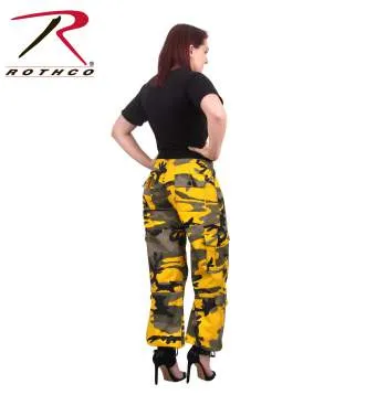 Women's Camo Vintage Style Paratrooper Fatigue Pants