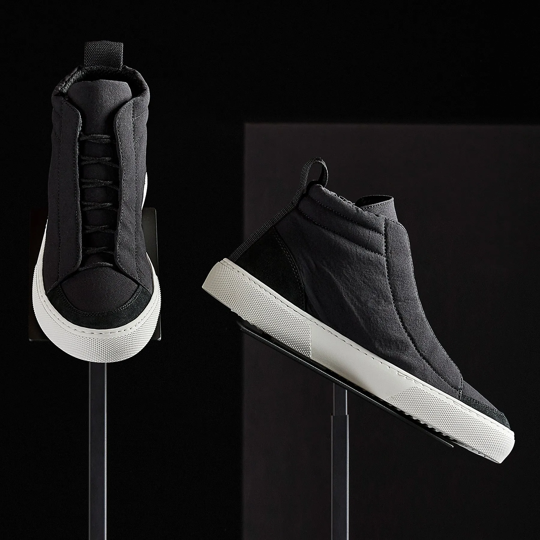 Women's Solstice High Top Skate Sneaker - Black/Black