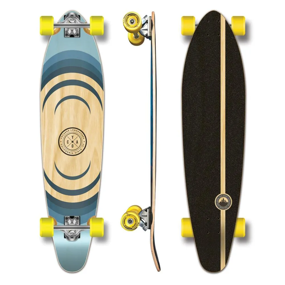 Yocaher Ripple 40" Kicktail Longboard Complete - Earth Series